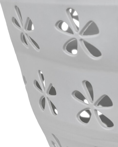Koš na prádlo OVAL COMPACT šedý / bílý 25 l