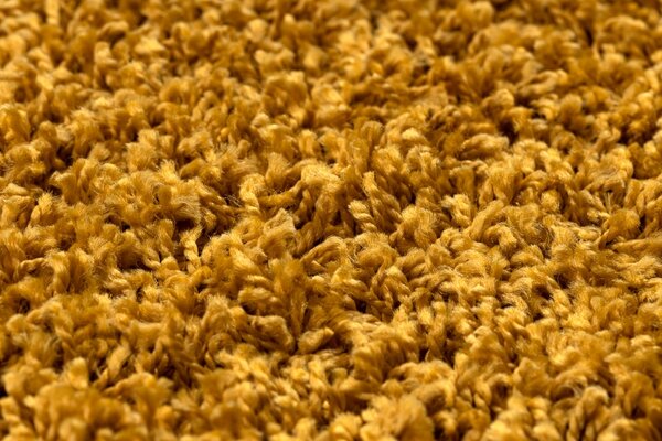 Makro Abra Kulatý koberec jednobarevný SOFFI shaggy 5cm žlutý Rozměr: průměr 80 cm