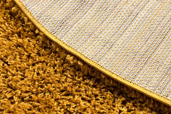 Makro Abra Kulatý koberec jednobarevný SOFFI shaggy 5cm žlutý Rozměr: průměr 80 cm