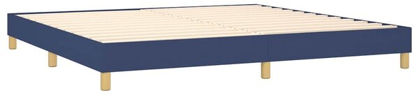 Rám postele s boxspringem modrý 200 x 200 cm textil 3120644