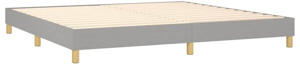 Rám postele s boxspringem světle šedý 200 x 200 cm textil 3120638