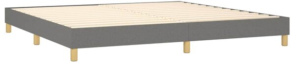 Rám postele s boxspringem tmavě šedý 200 x 200 cm textil 3120639