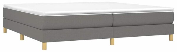 Rám postele s boxspringem tmavě šedý 200 x 200 cm textil 3120639