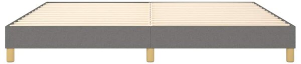 Rám postele s boxspringem tmavě šedý 200 x 200 cm textil 3120639