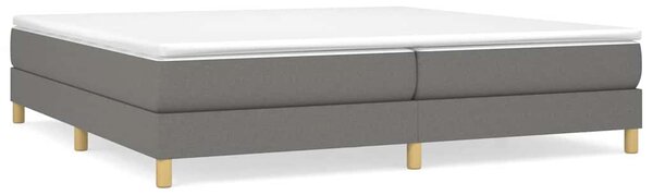 Rám postele s boxspringem tmavě šedý 200 x 200 cm textil 3120639