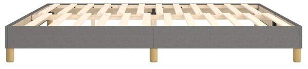 Rám postele s boxspringem tmavě šedý 200 x 200 cm textil 3120639
