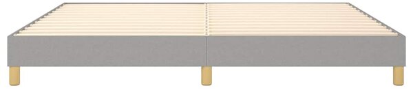 Rám postele s boxspringem světle šedý 200 x 200 cm textil 3120638