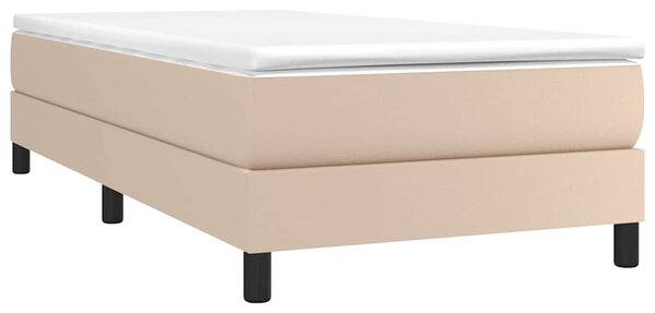Rám postele s boxspringem cappuccino 100x200 cm umělá kůže 3120687