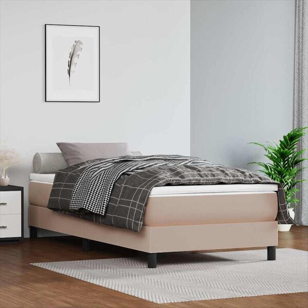 Rám postele s boxspringem cappuccino 100x200 cm umělá kůže 3120687