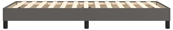 Rám postele s boxspringem šedý 80 x 200 cm umělá kůže 3120668
