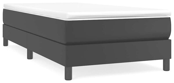 Rám postele s boxspringem černá 100 x 200 cm umělá kůže 3120682