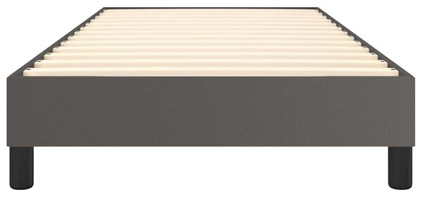 Rám postele s boxspringem šedý 80 x 200 cm umělá kůže 3120668