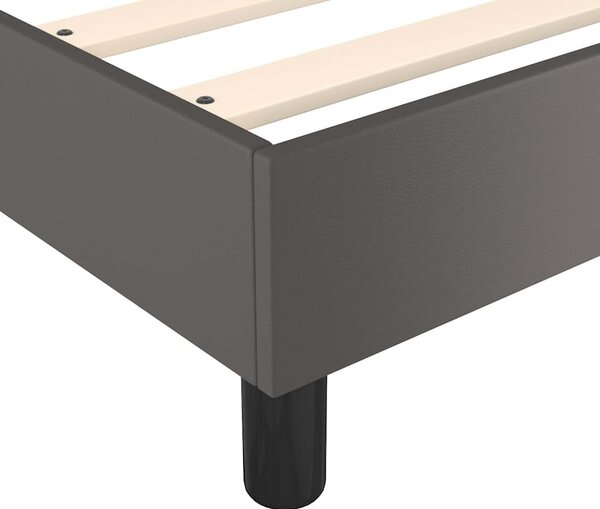 Rám postele s boxspringem šedá 160 x 200 cm umělá kůže 3120710