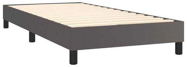 Rám postele s boxspringem šedý 80 x 200 cm umělá kůže 3120668