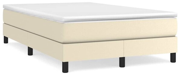 Rám postele s boxspringem krémový 120x200 cm umělá kůže 3120690