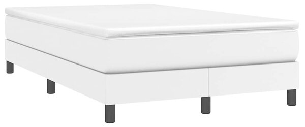 Rám postele s boxspringem bílý 120 x 200 cm umělá kůže 3120689