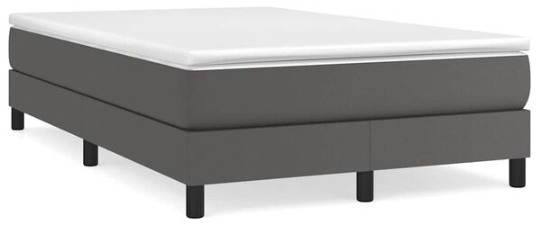 Rám postele s boxspringem šedý 120 x 200 cm umělá kůže 3120692