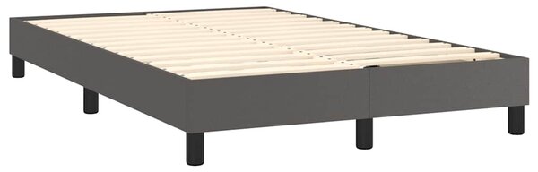 Rám postele s boxspringem šedý 120 x 200 cm umělá kůže 3120692