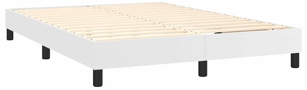 Rám postele s boxspringem bílá 140 x 200 cm umělá kůže 3120701