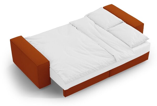 Rozkládací pohovka v cihlové barvě 247 cm Jodie – Micadoni Home