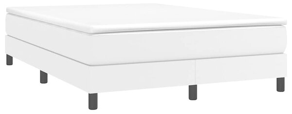 Rám postele s boxspringem bílá 140 x 200 cm umělá kůže 3120701