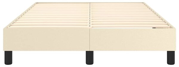 Rám postele s boxspringem krémový 120x200 cm umělá kůže 3120690