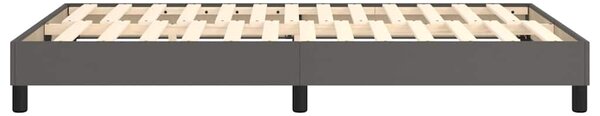 Rám postele s boxspringem šedý 120 x 200 cm umělá kůže 3120692