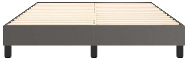 Rám postele s boxspringem šedá 140 x 200 cm umělá kůže 3120704