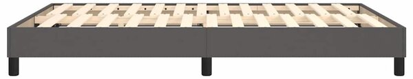 Rám postele s boxspringem šedá 140 x 200 cm umělá kůže 3120704