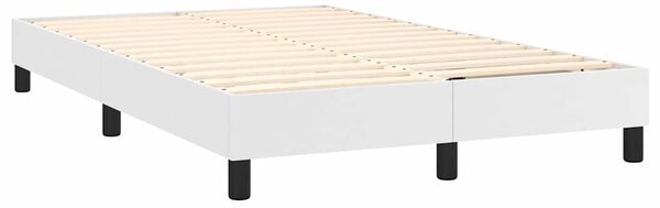 Rám postele s boxspringem bílý 120 x 200 cm umělá kůže 3120689