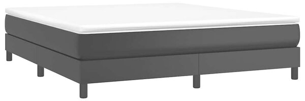 Rám postele s boxspringem černá 160 x 200 cm umělá kůže 3120706