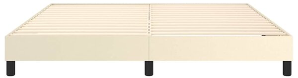 Rám postele s boxspringem krémový 180x200 cm umělá kůže 3120714