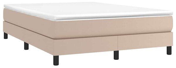 Rám postele s boxspringem cappuccino 140x190 cm umělá kůže 3120699