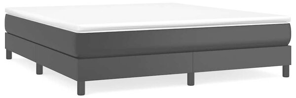 Rám postele s boxspringem černá 160 x 200 cm umělá kůže 3120706