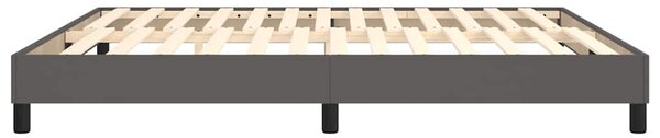Rám postele s boxspringem šedá 160 x 200 cm umělá kůže 3120710