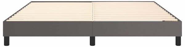 Rám postele s boxspringem šedá 160 x 200 cm umělá kůže 3120710