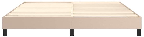Rám postele s boxspringem cappuccino 160x200 cm umělá kůže 3120711