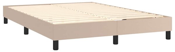 Rám postele s boxspringem cappuccino 140x190 cm umělá kůže 3120699