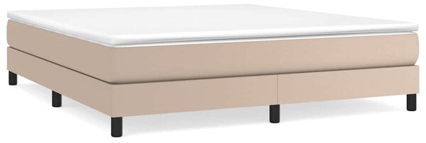Rám postele s boxspringem cappuccino 160x200 cm umělá kůže 3120711