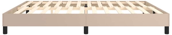 Rám postele s boxspringem cappuccino 200x200 cm umělá kůže 3120723