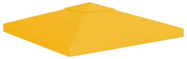 Dvojitá střecha na altán 310 g/m² 3 x 3 m žlutá 312073