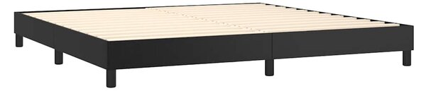 Rám postele s boxspringem černá 200 x 200 cm umělá kůže 3120718