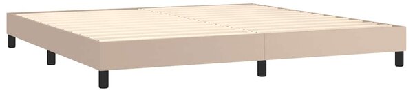 Rám postele s boxspringem cappuccino 200x200 cm umělá kůže 3120723