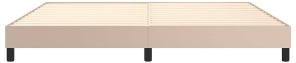 Rám postele s boxspringem cappuccino 200x200 cm umělá kůže 3120723