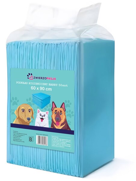 Absorpční podložka pro psy BARRY 60x90 cm (50 ks)