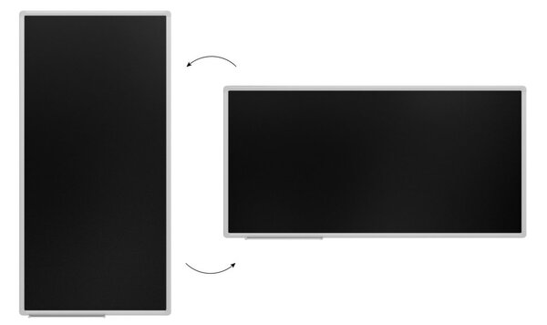 Magnetická křídová tabule 120 × 60 cm černá, rám Premium EXPO, BKB126EX