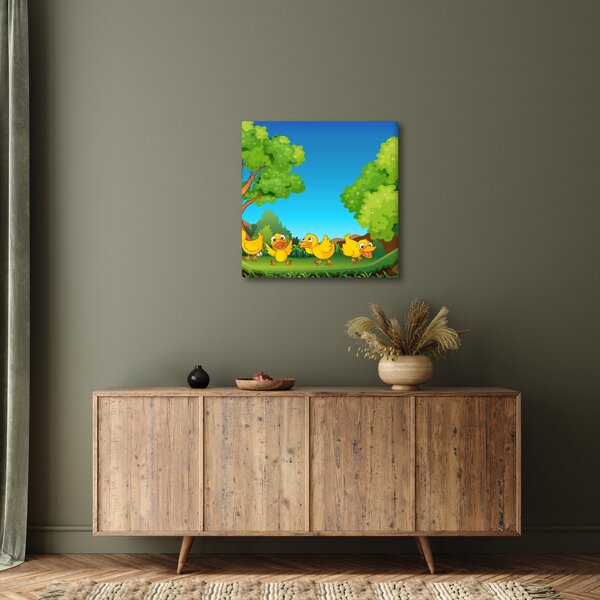 Obraz - Veselá káčátka (30x30 cm)
