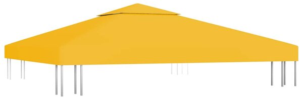 Dvojitá střecha na altán 310 g/m² 3 x 3 m žlutá 312073