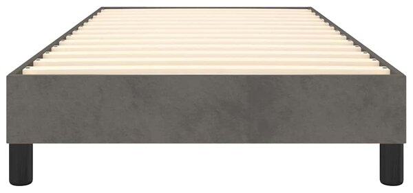 Rám postele s boxspringem tmavě šedá 100 x 200 cm samet 3120755