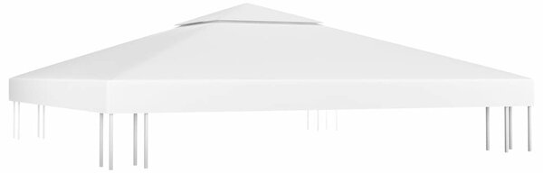 Dvojitá střecha na altán 310 g/m² 3 x 3 m bílá 312074